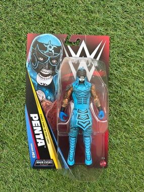 WWE Penta Action Figure - Bright Blue & Black Masked Wrestler Series 163